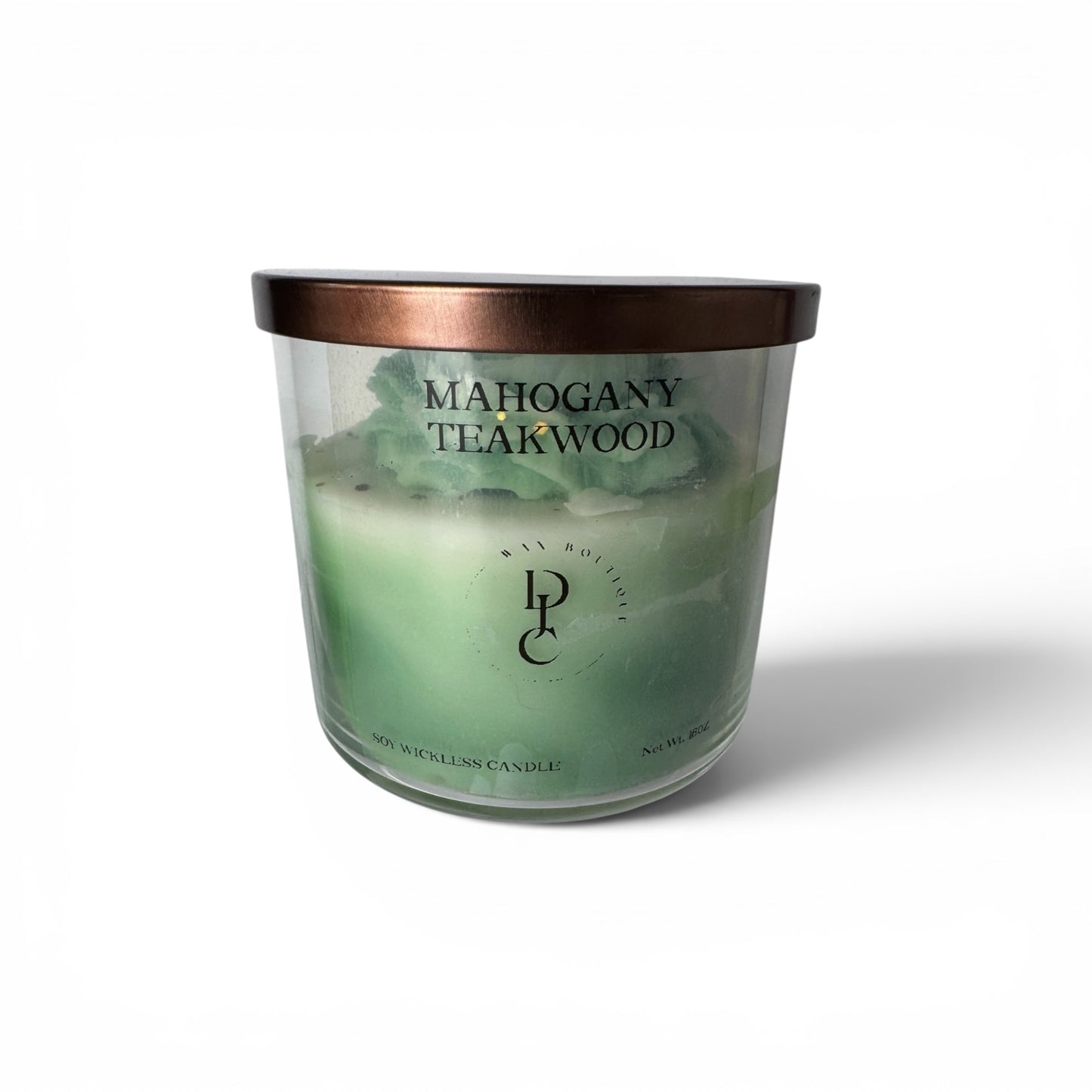 Mahogany Teakwood Soy Wickless Candle