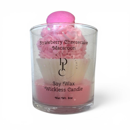 Strawberry Cheesecake Wickless Soy Candle