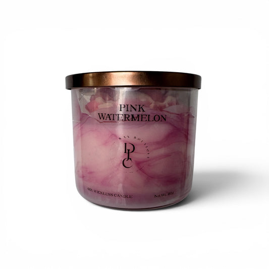 Pink Watermelon Soy Wickless Candle