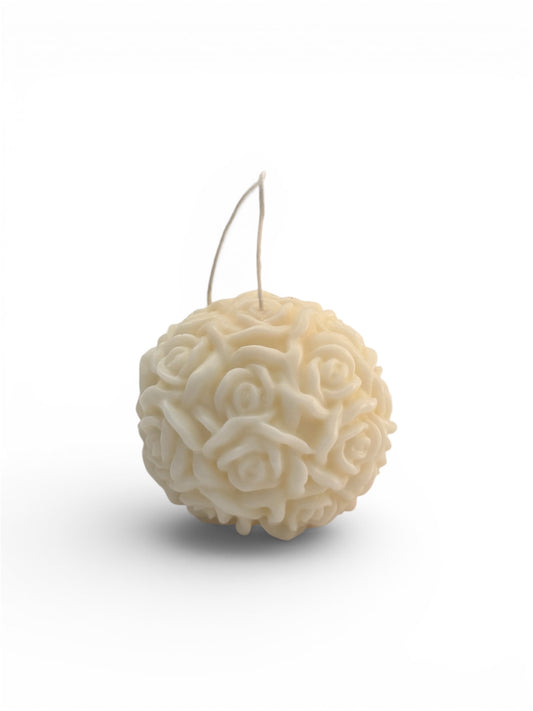Ball of Roses Sculptured Soy Wax Candle